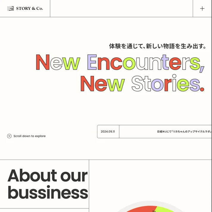 株式会社STORY&Co.のWebサイトデザイン