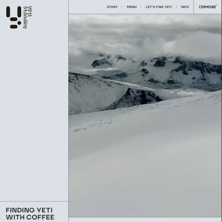 YETI STANDING（イエティスタンディング）のWebサイトデザイン