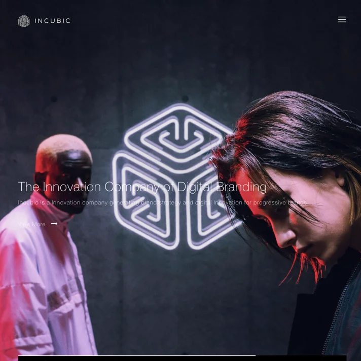 INCUBIC INC. ｜The Innovation Company of Digital BrandingのWebサイトデザイン