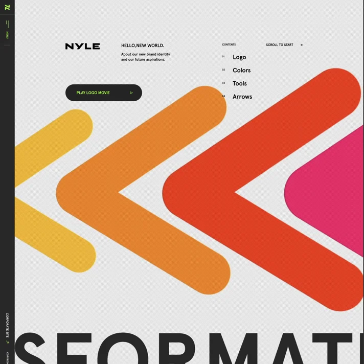 NYLE BRAND SITE | ナイル株式会社 [Nyle Inc.]のWebサイトデザイン