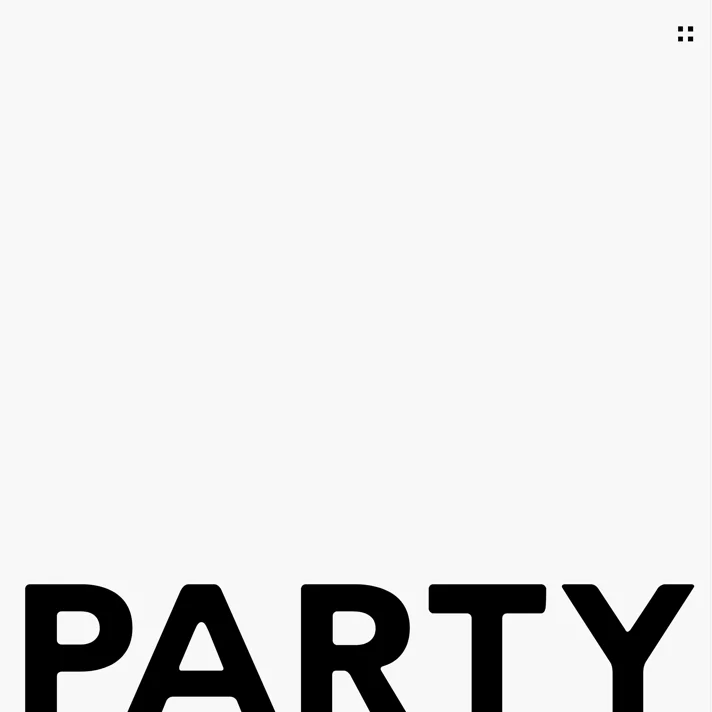 PARTYのWebサイトデザイン