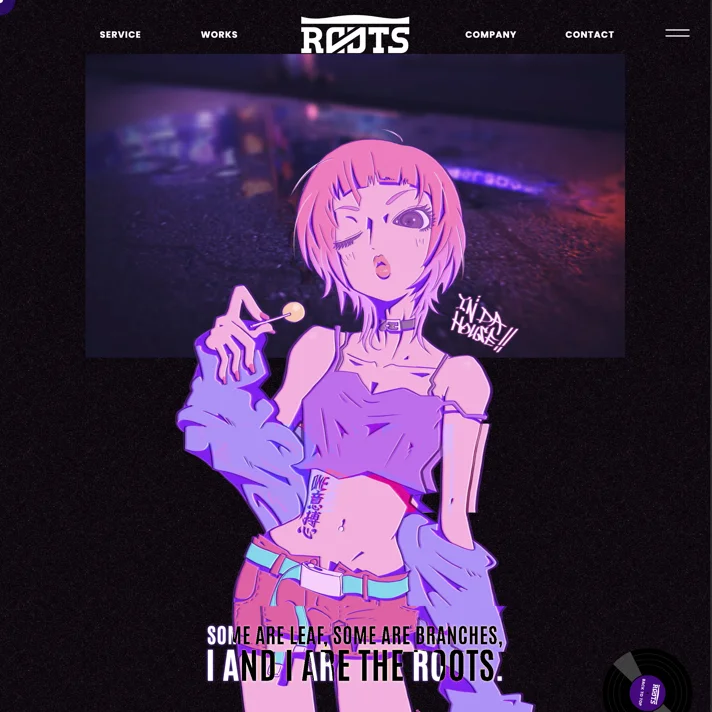 合同会社ROOTSのWebサイトデザイン
