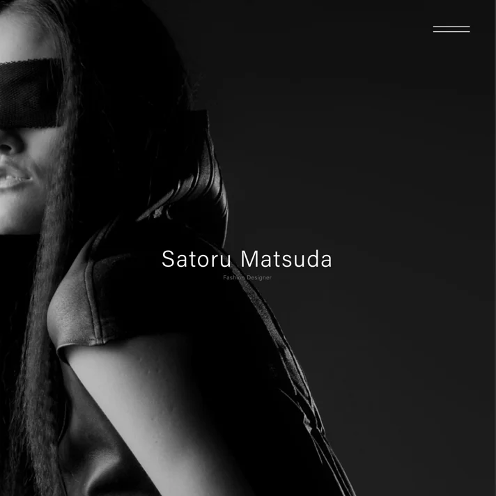 Satoru Matsuda｜Fashion DesignerのWebサイトデザイン