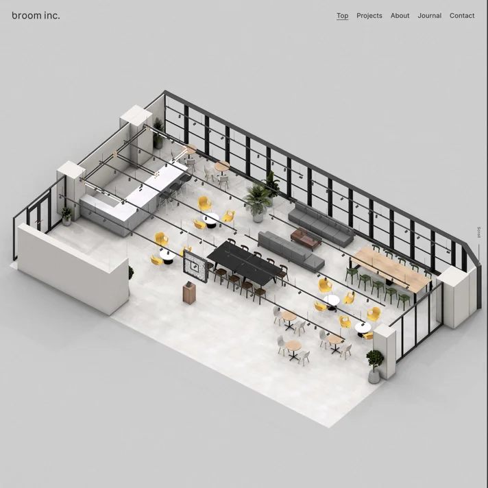 broom inc.のWebサイトデザイン