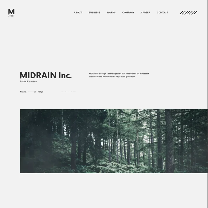 MIDRAIN Inc. / 株式会社ミッドレインのWebサイトデザイン