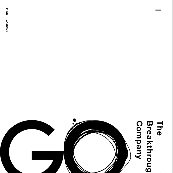 The Breakthrough Company GOのWebサイトデザイン