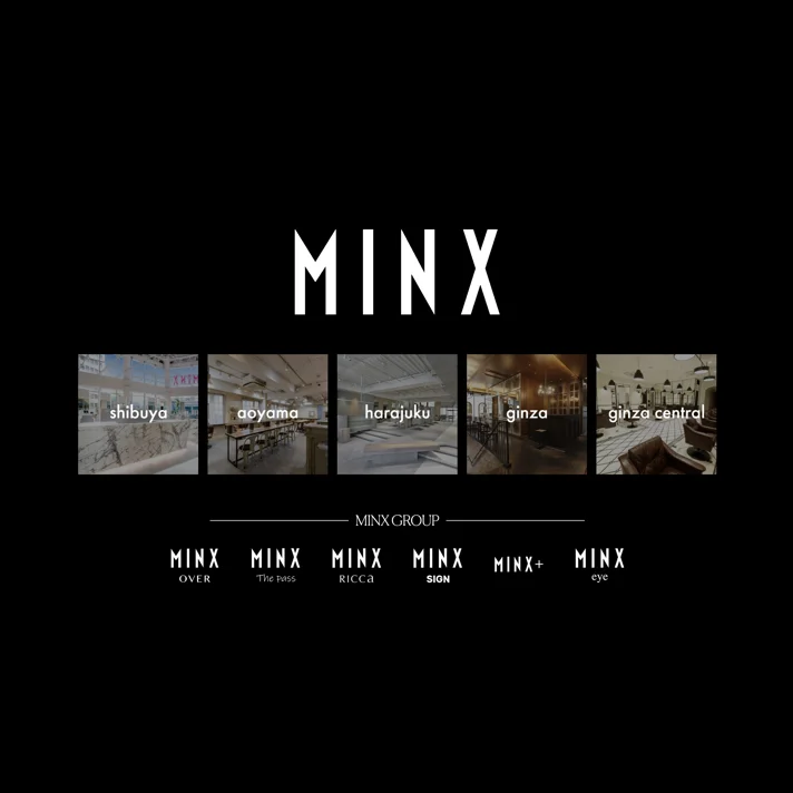 人気ランキング1位のカット技術 | 表参道銀座原宿の美容院MINXのWebサイトデザイン