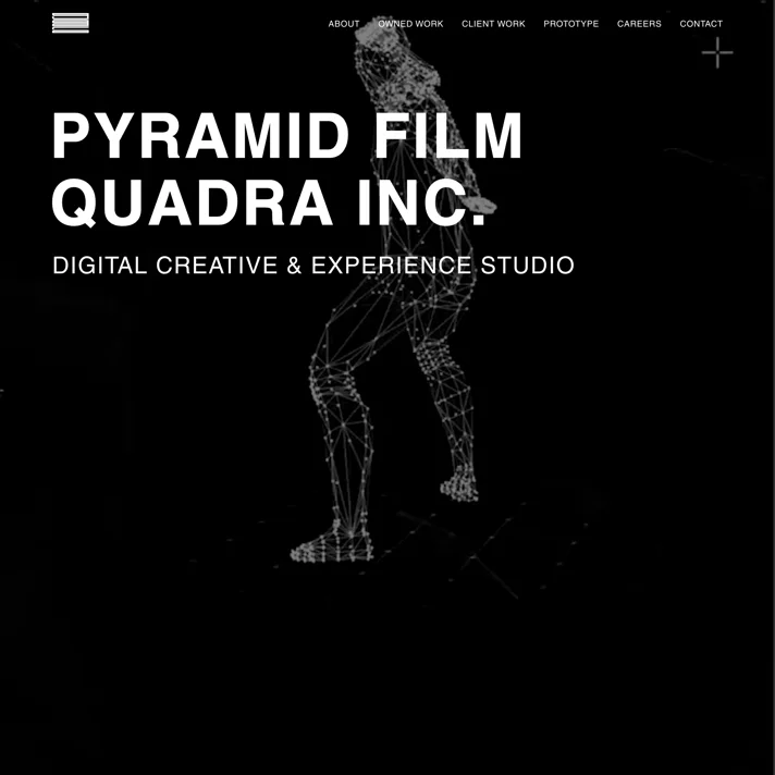 PYRAMID FILM QUADRA INCのWebサイトデザイン