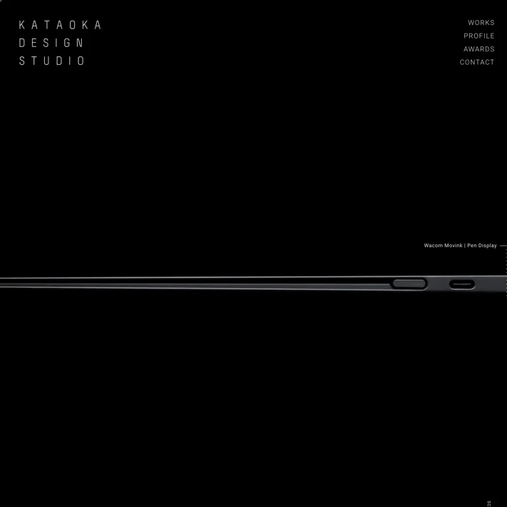 KATAOKA DESIGN STUDIOのWebサイトデザイン