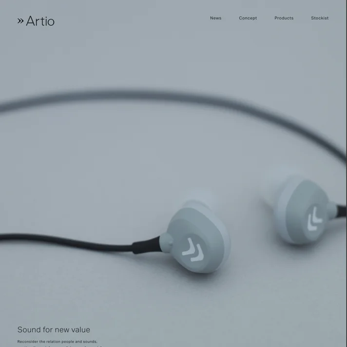 ArtioのWebサイトデザイン