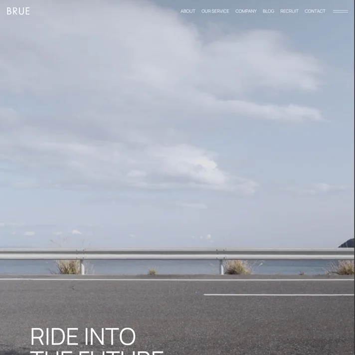 株式会社BRUEのWebサイトデザイン