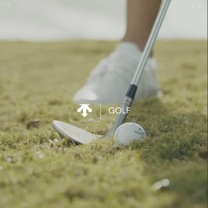 DESCENTE GOLFのWebサイトデザイン