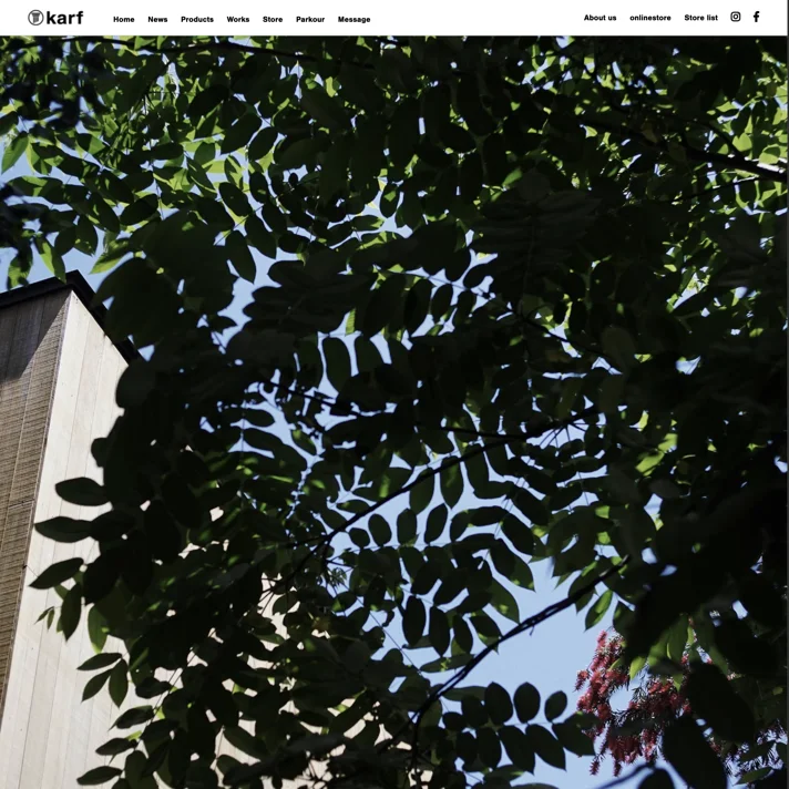 karf｜カーフのWebサイトデザイン