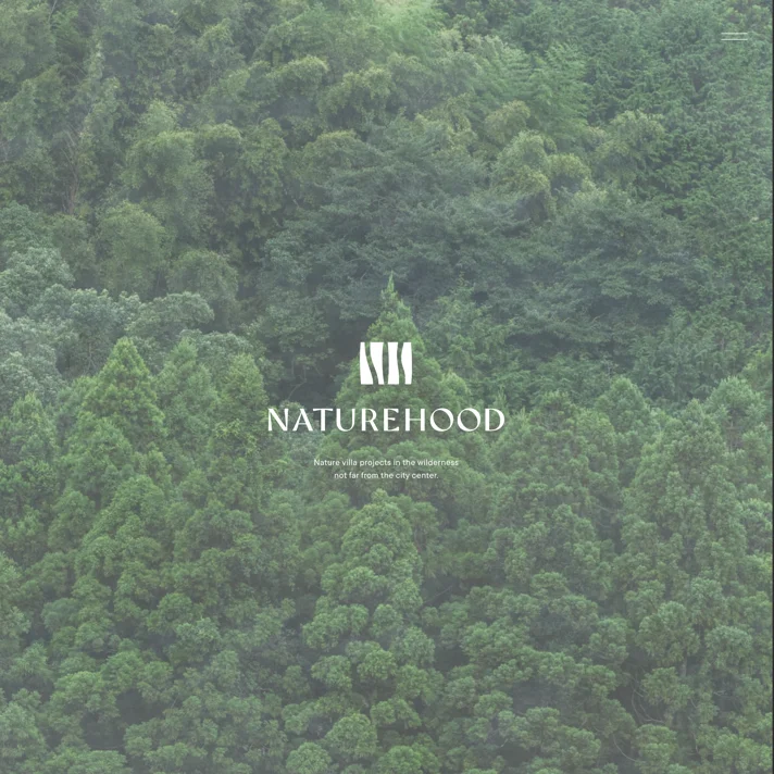 NATUREHOOD PROJECTのWebサイトデザイン