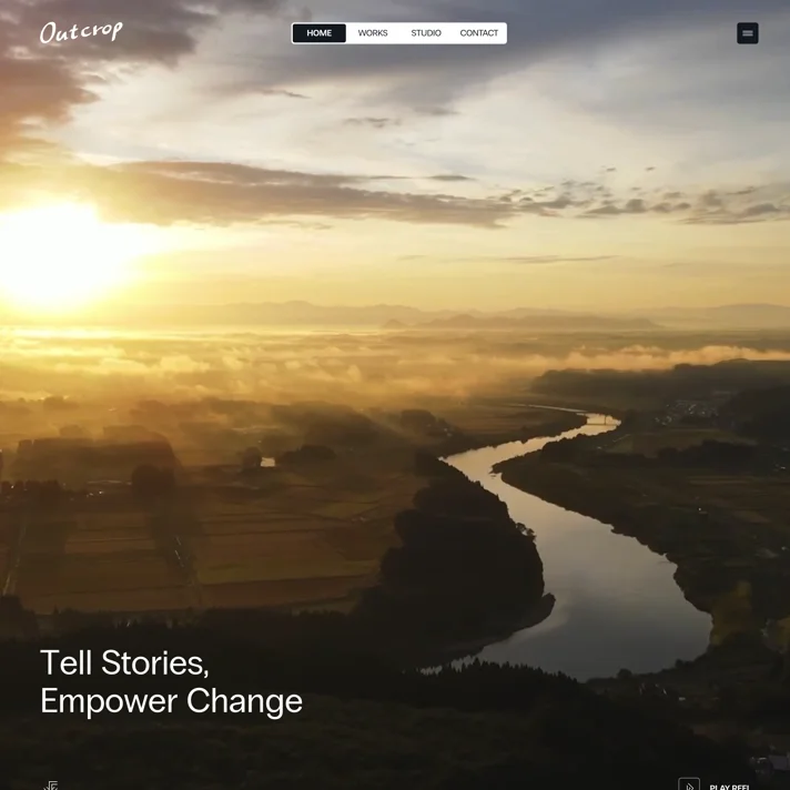 Outcrop inc.のWebサイトデザイン