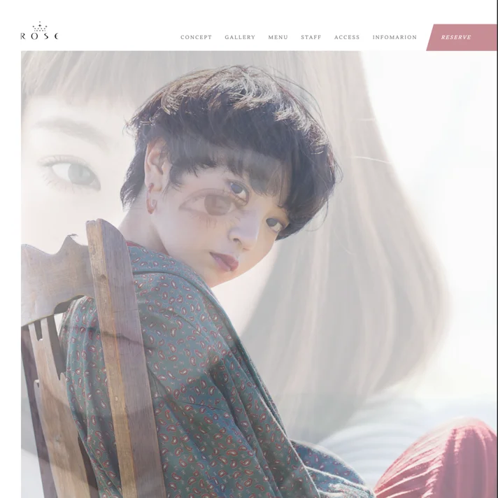 ROSEのWebサイトデザイン
