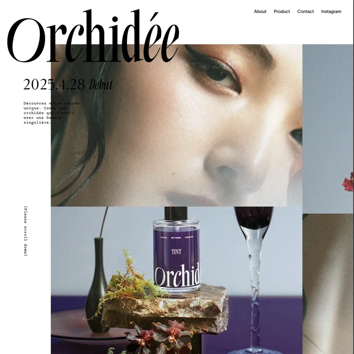 Maison OrchidéeのWebサイトデザイン