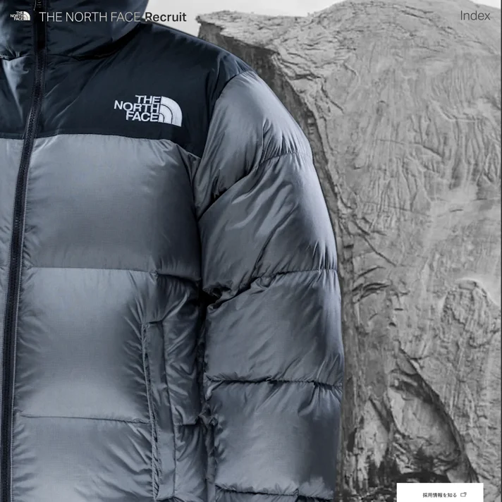 THE NORTH FACE（株式会社ゴールドウイン）｜採用サイトのWebサイトデザイン