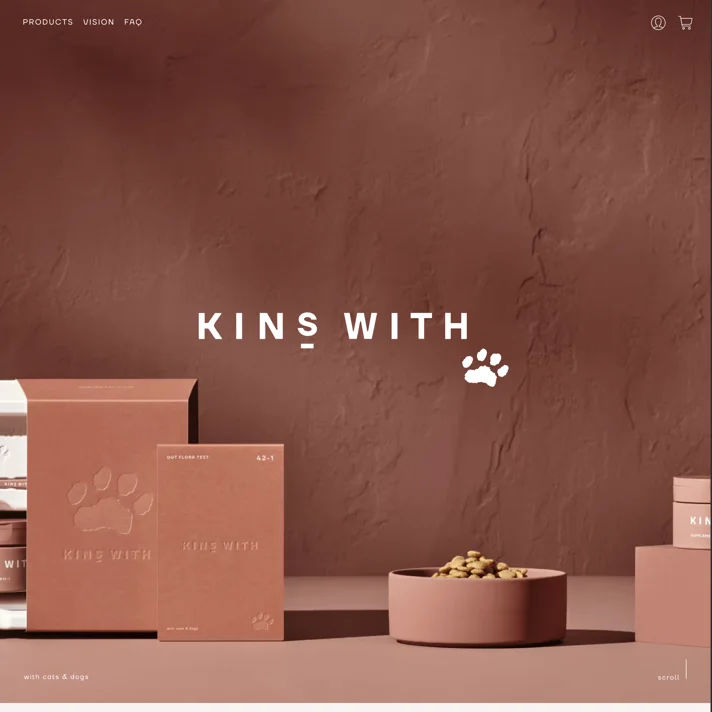 KINS WITH｜KINSのWebサイトデザイン