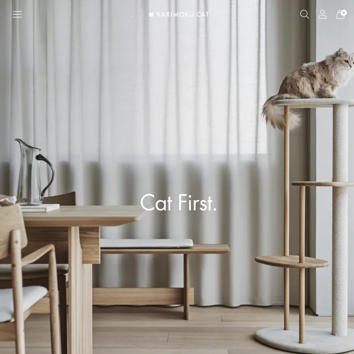 KARIMOKU CATのWebサイトデザイン