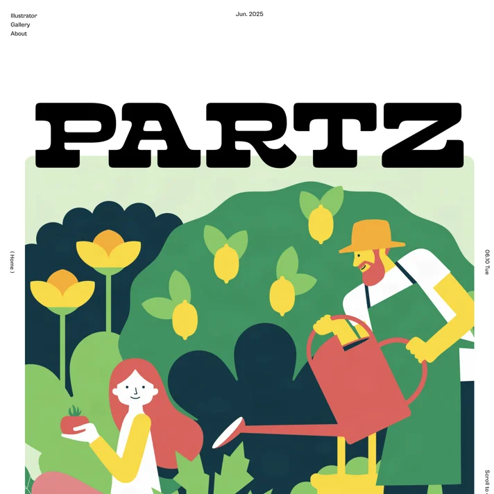 PARTZ｜ヒカリナのWebサイトデザイン