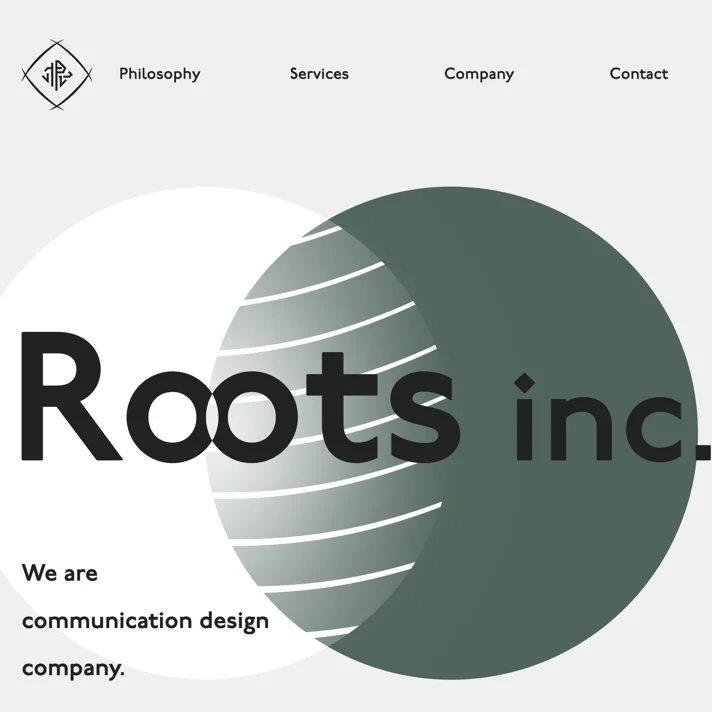 株式会社RootsのWebサイトデザイン